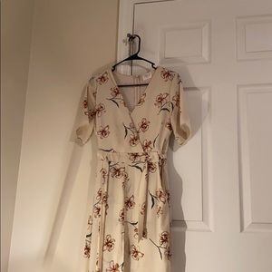 Long dress with shorts in it